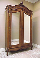 ELEGANT FRENCH DOUBLE DOOR ARMOIRE